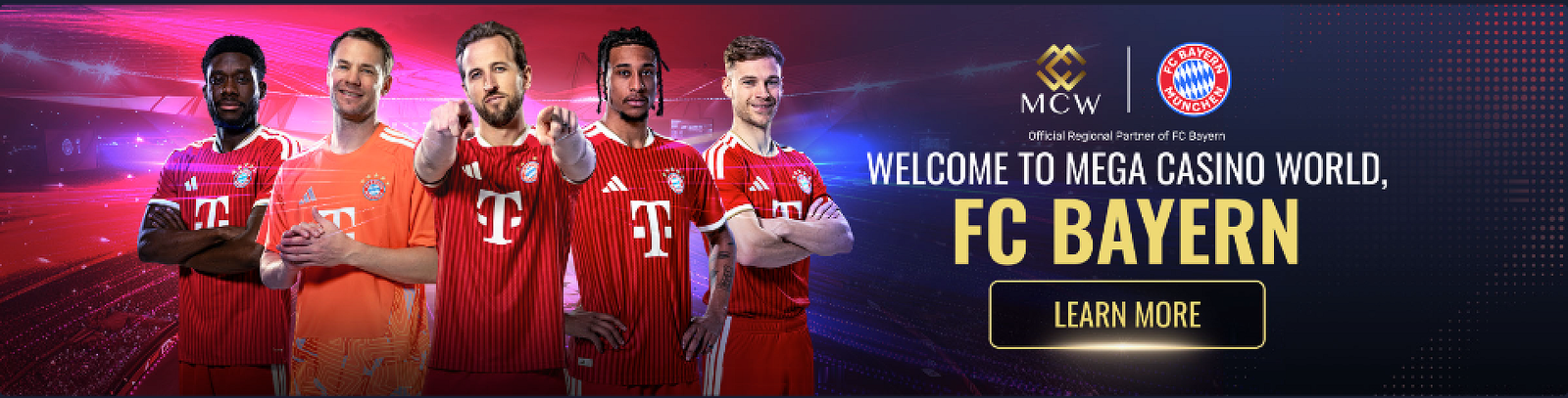 Welcome to MCB Casino - FC Bayern München Official Regional Partner